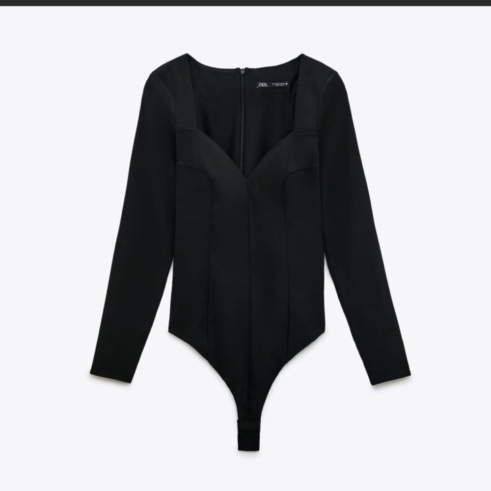 Zara sweetheart neckline bodysuit